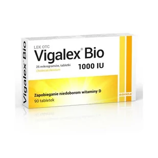 Biofarm Sp. z o.o. Vigalex Bio 1000 IU 90 tabletek 3697325 - Witaminy i minerały - miniaturka - grafika 1