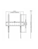 Uchwyty do telewizora - GEMBIRD TV SET ACC WALL MOUNT 32-55'';/WM-55F-02 - miniaturka - grafika 1