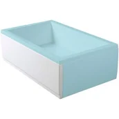 Obudowy brodzików - Polysan Deep Plain obudowa do brodzika 150 cm frontowa lewa biała 73197 - miniaturka - grafika 1