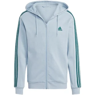 Bluza męska adidas Essentials Fleece 3-Stripes Full-Zip - Bluzy sportowe męskie - miniaturka - grafika 1