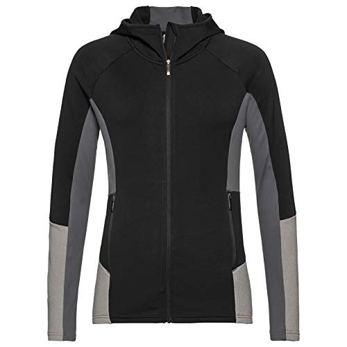 HEAD Damska bluza Madelyn FZ Midlayer, czarna/antracytowa, L