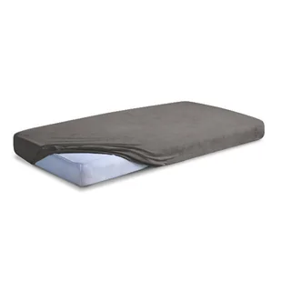 Prześcieradło frotte z gumką 220x200 antracytowe Classic - Prześcieradła - miniaturka - grafika 1