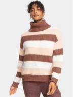 Swetry damskie - Roxy Sweter Pictures Of Us ERJSW03570 Pomarańczowy Regular Fit - miniaturka - grafika 1