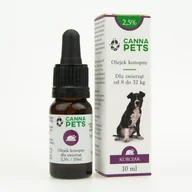 Pokarm dla ryb - Olejek konopny 2,5% dla zwierząt kurczak 10ml - miniaturka - grafika 1