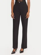 Spodnie damskie - Guess Spodnie materiałowe W5YB66 KCMU2 Czarny Regular Fit - miniaturka - grafika 1