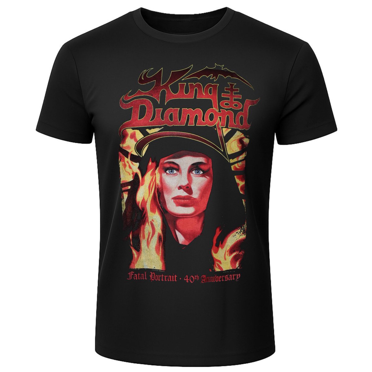 koszulka KING DIAMOND - FATAL PORTRAIT 40th ANNIVERSARY TRACKLIST black-M