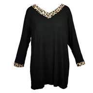 Bluzki damskie - Tunika damska czarna rozmiar uniwersalny *Butik* - miniaturka - grafika 1
