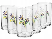 Szklanki - Szklanka Do Herbaty Dekorowane Krosno Prl Irys 6Szt - miniaturka - grafika 1