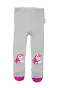 Rajstopy dziecięce - Rajstopy dziecięce Nellys Bawełna Unicorn - szare, rozmiar 104/110 - miniaturka - grafika 1