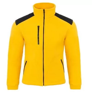 Bluza polarowa medyczna żółta wstawki czarne r.XL - Odzież medyczna - miniaturka - grafika 1