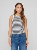 Koszulki i topy damskie - Vila Top "Sola" w kolorze biało-czarnym - miniaturka - grafika 1