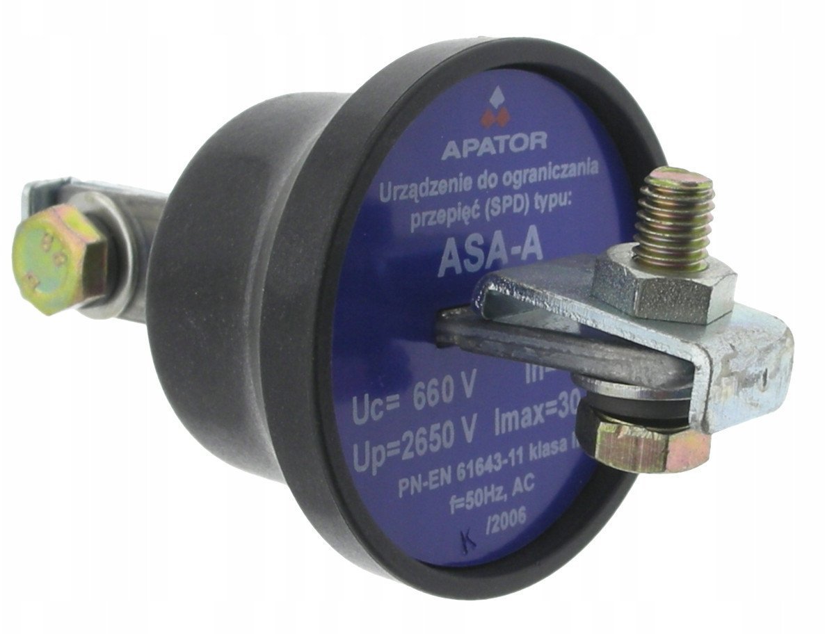 Ogranicznik przepięć ASA 500-5B+D+K linka goła komplet z odłącznikiem APATOR 63-930198-031