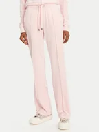 Spodnie sportowe damskie - Juicy Couture Spodnie dresowe Tina JCAPW045 Różowy Regular Fit - miniaturka - grafika 1