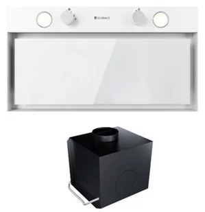 Okap szafkowy (wkład) GLOBALO Fluxime 60.1 White + Turbina TW 1.2 - Okapy kuchenne - miniaturka - grafika 1
