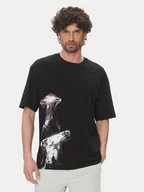 Koszulki męskie - BOSS T-Shirt Te_Jellyfish 50541099 Czarny Relaxed Fit - miniaturka - grafika 1
