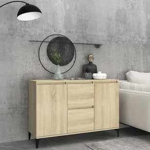 vidaXL Lumarko Szafka, dąb sonoma, 104x35x70 cm, płyta wiórowa 806115 - Szafki do salonu - miniaturka - grafika 8