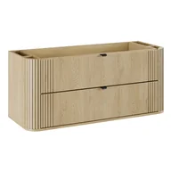 Szafki łazienkowe - Szafka pod umywalkę wisząca Ovalia 120x45.8x52 cm Dąb Cremona Comad - miniaturka - grafika 1