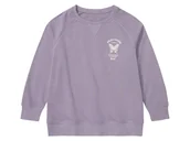 Swetry dla dziewczynek - pepperts!® Bluza dziewczęca z bawełną organiczną (Fioletowy, 134-140) - miniaturka - grafika 1