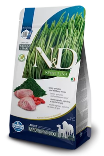 FARMINA N&D Spirulina Lamb Adult Medium& Maxi 2kg - Sucha karma dla psów - miniaturka - grafika 1