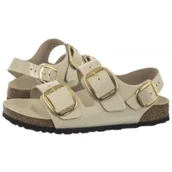 Sandały damskie - Sandały Milano Big Buckle High-Shine Ecru 1025395 (BK287-b) Birkenstock - miniaturka - grafika 1