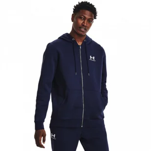 Męska bluza dresowa rozpinana z kapturem Under Armour UA Essential Fleece FZ Hood - UNDER ARMOUR - Bluzy sportowe męskie - miniaturka - grafika 1