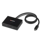 Huby USB - Adap Lindy 2-portowy przełącznik USB 3.2 Gen 1 Typ C - miniaturka - grafika 1