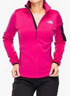 Bluzy sportowe męskie - Polar damski The North Face Mistyescape Fleece - pink primrose/tnf black - miniaturka - grafika 1