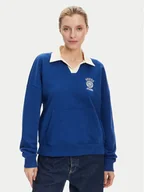 Bluzy damskie - Guess Jeans Bluza W5YQ16 K68I4 Niebieski Oversize - miniaturka - grafika 1