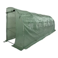 Szklarnie ogrodowe - Tunel Szklarniowy przyścienny 6x1,5m PREMIUM 9m2 Zielony - miniaturka - grafika 1