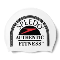 Pływanie - CZEPEK SILIKONOWY SPEEDO SLOGAN PRT CAP AU 8-0838514630 – Biały - miniaturka - grafika 1
