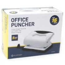 Dziurkacz Platinet Dziurkacz 16 Arkuszy Czarno-biały 43037 - Dziurkacze - miniaturka - grafika 1