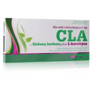 Odchudzanie i oczyszczanie - OLIMP CLA z zieloną herbatą + L-karnityna , 60 kapsułek - miniaturka - grafika 1