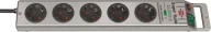 Listwy zasilające - Listwa zasilająca Brennenstuhl Super-Solid-Line przeciwprzepięciowa 5 gniazd 2.5 m srebrna (1153340315) - miniaturka - grafika 1