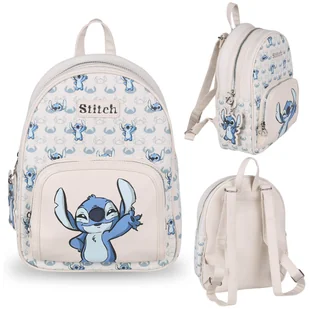 DISNEY Stitch Damski plecak, plecak miejski, beżowy 32x10x25 cm - Torebki damskie - miniaturka - grafika 1