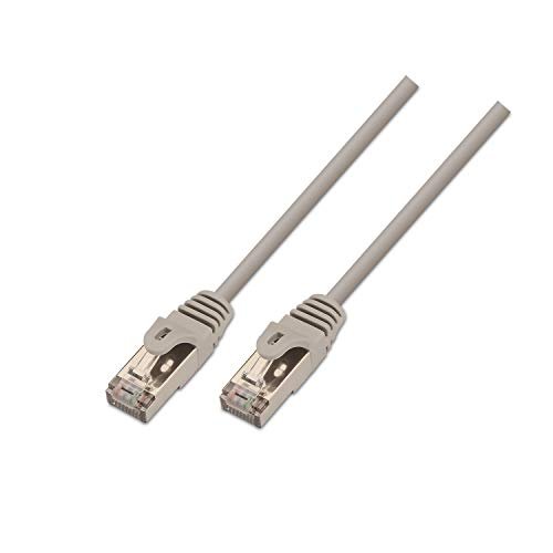 aisens A137 – 0284 – kabel sieciowy wąż prysznicowy 2 m, podwójnie ekranowany, elastyczny, RJ45, 10/100/1000 Mbit/s, przełącznik/router/modem/punkt dostępowy) szary