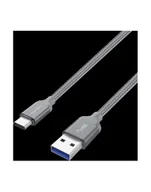 Kable komputerowe i do monitorów - Kabel USB Nevox USB A - USB C 2m szary 1480 1480 - miniaturka - grafika 1