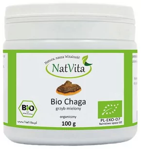 NatVita Chaga grzyb guz brzozy mielony 100g - Suplementy naturalne - miniaturka - grafika 1