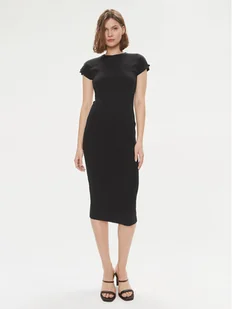 Calvin Klein Sukienka letnia Q-Nova K20K206537 Czarny Slim Fit - Sukienki - miniaturka - grafika 1