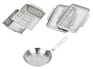 GRILLMEISTER Tacki, patelnia lub koszyki do grillowania ze stali szlachetnej, 1 sztuka lub 1 zestaw - Akcesoria do grilla - miniaturka - grafika 1