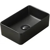Umywalki - Mexen Nadia umywalka nablatowa 36 x 23 cm czarna mat - 21613685 - miniaturka - grafika 1