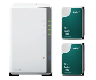Synology DS223j (2x 8TB HDD HAT3300 Plus) - Serwery plików NAS i macierze dyskowe - miniaturka - grafika 1