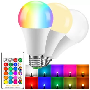 Żarówka led rgb kolorowa 16 kolorów wielokolorowa + pilot - Pozostałe oświetlenie - miniaturka - grafika 1