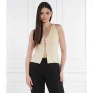 Koszulki i topy damskie - GUESS Top SL ALPHABET CHARM MEGHEN | Regular Fit - miniaturka - grafika 1