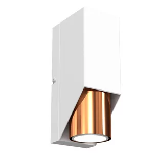 Luminex Wall 3109 kinkiet lampa ścienna 1x8W GU10 biały/miedziany - Lampy ścienne - miniaturka - grafika 1