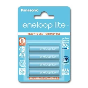 Panasonic ENELOOP LITE AAA 550mAh 3000 CYKLI 4SZT (154005) - Ładowarki i akumulatory - miniaturka - grafika 4