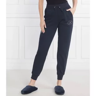 Emporio Armani Spodnie dresowe | Regular Fit - Dresy damskie - miniaturka - grafika 1