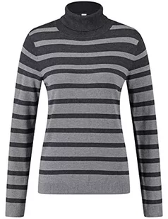 GERRY WEBER Edition Damski sweter 770541-44727, szary w paski, 44 - Swetry damskie - miniaturka - grafika 1