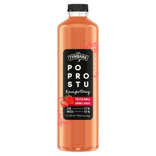 Tymbark Po Prostu Napój Kompotowy Truskawka Aronia Jabłko 1,25 L - Soki i napoje niegazowane - miniaturka - grafika 1