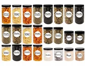 Pojemniki kuchenne - Pojemniki na żywność zestaw kuchenny słoików 1500ml 1250ml 1000ml 24 sztuki - miniaturka - grafika 1