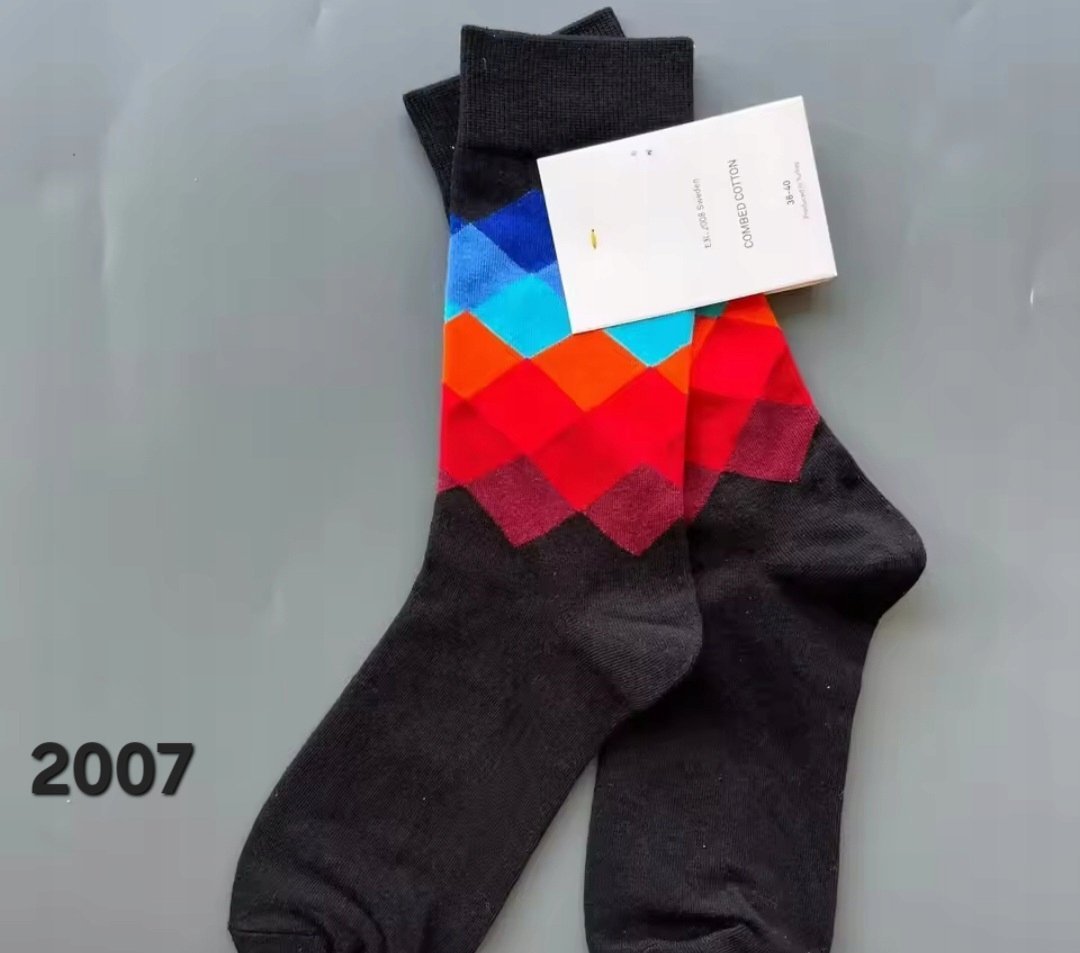 Kolorowe skarpety Happy Socks unisex rozmiar 36-40 (2007)